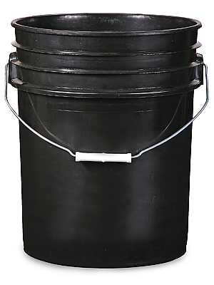 black bucket