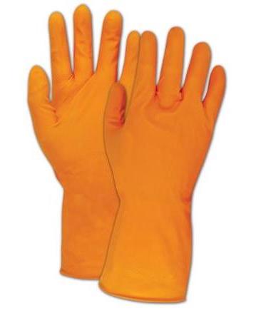 orange gloves