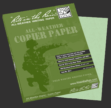 copier paper - green